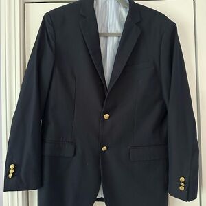 Elegant Kids Black Blazer with Gold Buttons